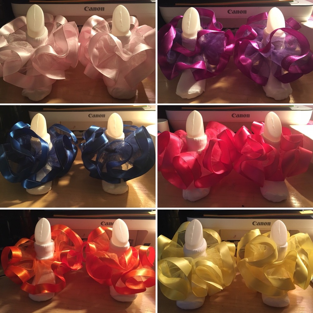 Tutu ribbon trim socks